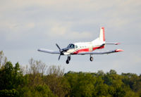 N216PK @ KOMH - Landing Orange