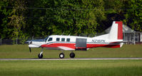 N216PK @ KOMH - Landing roll Orange