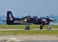 ZF264 @ EGFF - Shorts Tucano T.1, spare frame for Wales National Airshow Swansea.
