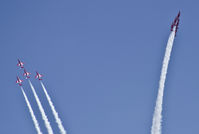 XX322 - Red Arrows displaying at the Wales National Airshow Swansea. Images taken from  over  a mile away from the flight line. - by Derek Flewin