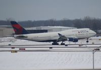 N676NW @ DTW - Delta 747-400 - by Florida Metal