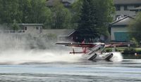 N675HP @ PALH - Departing Lake Hood