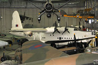 ML796 @ EGSU - Short S.25 Sunderland 5. In the AirSpace hangar, Imperial War Museum Duxford, July 2013. - by Malcolm Clarke