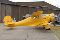 G-BRVE @ EGSU - Beech D17S Staggerwing. At the Imperial War Museum, Duxford July 2013. - by Malcolm Clarke