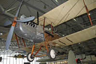 F3556 @ EGSU - Royal Aircraft Factory RE-8. Suspended from the roof in AirSpace, Imperial War Museum Duxford, July 2013. - by Malcolm Clarke