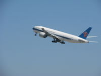 B-2075 @ LAX - Takeoff from El Segundo Park Bench - by Jeff Cook