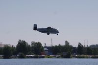 N731E @ Z41 - Landing over lake hood, Anchorage AK - by Edward Crisel