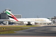 A6-EDY @ EGCC - About to depart.
