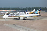 9V-SWD @ EGCC - About to depart. - by Graham Reeve