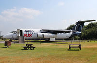 G-IRJX @ EGCC - On display in the visitors park at Manchester. - by Graham Reeve