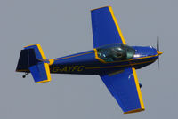 G-AYFC @ EGBR - at the Real Aeroplane Club's Wings & Wheels fly-in, Breighton - by Chris Hall