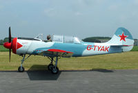 G-TYAK @ EGBR - at the Real Aeroplane Club's Wings & Wheels fly-in, Breighton - by Chris Hall