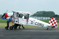 G-CDRU @ EGBR - at the Real Aeroplane Club's Wings & Wheels fly-in, Breighton - by Chris Hall