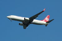 TC-JFN @ EGCC - Turkish Airlines Boeing 737 TC-JFN On approach to Manchester Airport. - by David Burrell