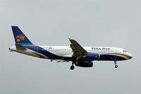 SU-BQC @ EGLL - Airbus A320-232 [3219] (Nile Air) Home~G 21/08/2010 . On approach 27L. - by Ray Barber