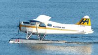 C-FFHQ @ CYHC - Harbour Air #203 taxiing to takeoff position in Coal Harbour.