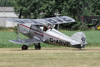 G-ABVE @ EGBR - Bit of a mishap - Heading off the runway. Arrow Active 2 at The Real Aeroplane Club, Breighton Airfield, July 14 2013. - by Malcolm Clarke