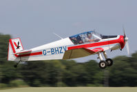 G-BHZV @ EGBR - Jodel D-120A at The Real Aeroplane Company's Wings & Wheels Fly-In, Breighton Airfield, July 2013. - by Malcolm Clarke