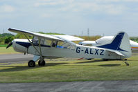 G-ALXZ @ EGBR - Taylorcraft Auster Mk.5-150 at The Real Aeroplane Company's Wings & Wheels Fly-In, Breighton Airfield, July 2013. - by Malcolm Clarke