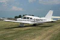 G-BATV @ EGBR - Piper PA-28-180 Cherokee at The Real Aeroplane Company's Wings & Wheels Fly-In, Breighton Airfield, July 2013. - by Malcolm Clarke