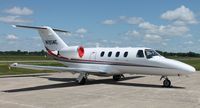 N195ME @ KAXN - Cessna 525 CitationJet on the ramp. - by Kreg Anderson
