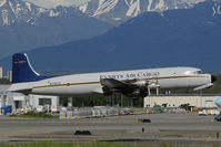 N100CE @ PANC - Everts Air Cargo DC6