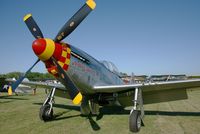 F-AZSB @ LFFQ - North American P-51D Mustang, La Ferté Alais Airfield (LFFQ) - by Yves-Q