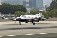 N214CS @ KSMO - At Santa Monica Airport , California - by Terry Fletcher