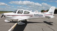 N35GM @ KAXN - Cirrus SR22 on the line. - by Kreg Anderson