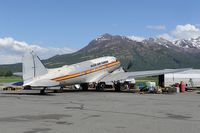 N777YA @ PAAQ - Bush Air Cargo DC3