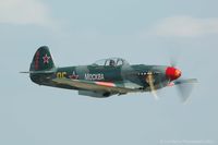 HB-RYA @ EGSU - Flying as part of the Flying Legends 2013 display. - by Carl Byrne (Mervbhx)