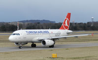 TC-JLV @ EGPH - Turkish airlines A319 Taxiing to runway 06 for departure to IST
