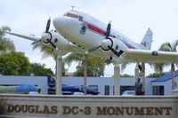 N242SM @ KSMO - Exhibited in the Museum of Flying in Santa Monica Airport - by Terry Fletcher