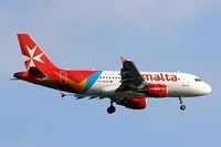 9H-AEG @ EGLL - Airbus A319-111 [2113] (Air Malta) Home~G 21/06/2013. On approach 27L in revised scheme.