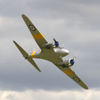 G-VROE @ EGTH - 44. WD413 in display mode at The Shuttleworth Collection Wings & Wheels Flying Day, July 2013.