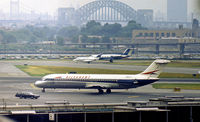 N961VJ @ LGA - DC-9-31 of Allegheny Airlines preparing to depart from La Guardia in the Summer of 1976. - by Peter Nicholson