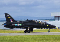 XX317 @ EGFF - Hawk T.1A XX338's crew ferry, on hold prior to take off.
