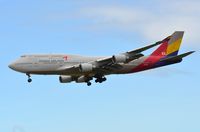 HL7421 @ EDDF - Asiana B744 arrives late in the day in FRA - by FerryPNL