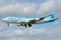 HL7439 @ EDDF - Korean Air B744F landing in FRA - by FerryPNL