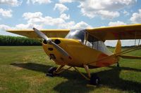 N1538E - Glimpsed this little yellow airplane while biking on the 2013 RAGBRAI. Asked the owner for a little tour. Great stop! - by Jamie Hutt