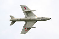 HB-RVV @ LOXZ - Hawker Hunter - by Thomas Ranner