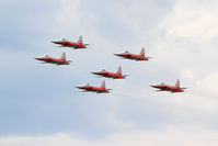 J-3090 @ LOXZ - Patrouille Suisse - by Thomas Ranner