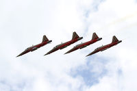 J-3090 @ LOXZ - Patrouille Suisse - by Thomas Ranner