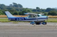 G-DATG @ EGFH - Visiting Reims/Cessna Skylane operated by the Oxford Aeroplane Company. Previously registered D-EATG. - by Roger Winser