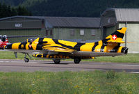 HB-RVV @ LOXZ - Hawker Hunter - by Thomas Ranner