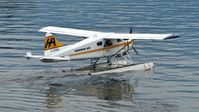 C-GTBQ @ CYHC - Harbour Air #216 departing terminal and taxiing to takeoff position in Coal Harbour.