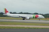 CS-TJG @ EGCC - TAP Portugal Airbus A321-211 Landing at Manchester Airport. - by David Burrell