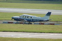 G-BCCF @ EGCC - Piper PA-28-180 Cherokee Archer at Manchester Airport. - by David Burrell