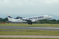 OH-LKH @ EGCC - Finnair Embraer ERJ-190-100LR 190LR Taking off from Manchester Airport. - by David Burrell