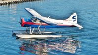 C-FAOP @ CYHC - Saltspring Air Beaver taxiing to Coal Harbour terminal.
